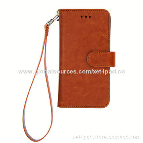Flip Folding Stand Wallet Cases for iPhone 6, Made of PC, PU Leather MaterialNew